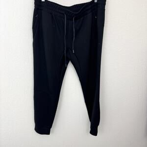 Under 5"10 Mens Flex Jogger Pants Size 38/26 Athleisure Stretch Casual Black